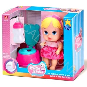 BONECA LITTLE DOLLS FAZ XIXI