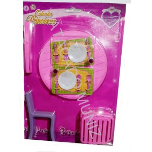 KIT LUA DE CRISTAL MESA COM CADEIRAS COLECAO PRINCESAS