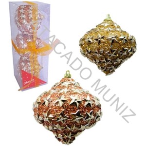 BOLA CEBOLA ESTRELA E GLITTER