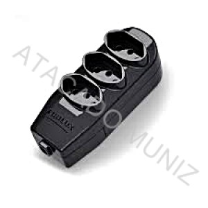 EXTENSAO ELETRICA FORLUX 2 METROS PRETA