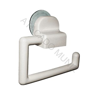 PORTA PAPEL HIGIENICO BRANCO COM VENTOSA