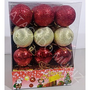 ENFEITE DE NATAL 24 PACOTES FU XING