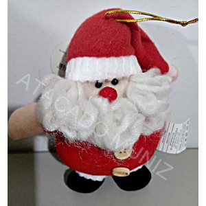 ENFEITE DE NATAL PAPAI NOEL COM GORRO E CACHECOL