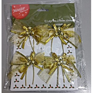 ENFEITE DE NATAL LACO DOURADO