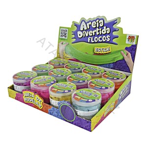 AREIA DIVERTIDA FLOCOS DM TOYS 400G
