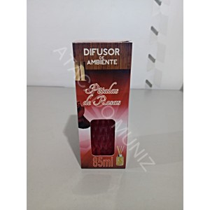 DIFUSOR PARA AMBIENTES COBRAX 85ML PETALA DE ROSAS