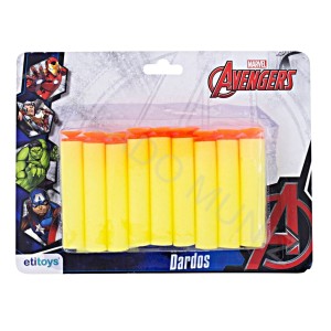 REFIL DE DARDOS AVENGERS ETITOYS CARTELA