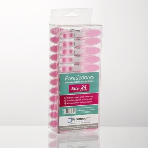 PRENDEDOR ELITE PARAMOUNT EMBORRACHADO COM 24 UNIDADES