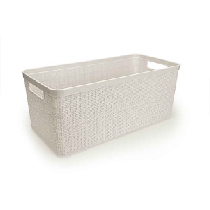 CESTO NITRON JUTA ALONGADO GRANDE BRANCO