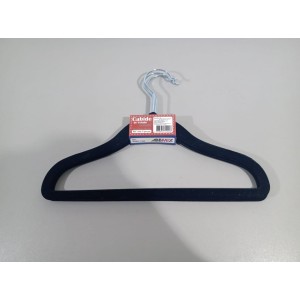 CABIDE DE PLASTICO ABBMIX COBERTO DE VELUDO INFANTIL 30CM COM 3 UNIDADES GUBLY