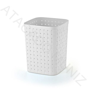 CESTO RATTAN PLASNORTHON PRATICO 9 LITROS BRANCO