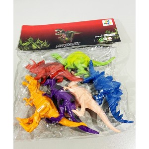 CONJUNTO DE DINOSSAURO 6 PECAS JR TOYS