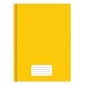 CADERNO BROCHURA AMARELO BRIMPRESS 1/4 96 FOLHAS