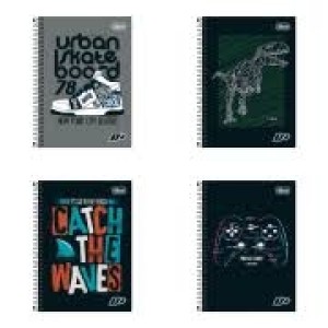 CADERNO TILIBRA ESPIRAL 96 FOLHAS 1/4 MAIS D+