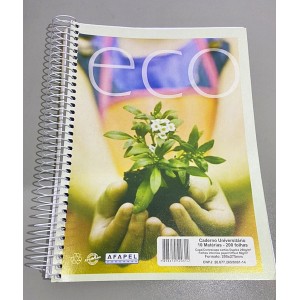 CADERNO ESPIRAL ECO AFAPEL 10 MATERIAS