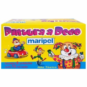 PINTURA A DEDO MARIPEL 6 CORES