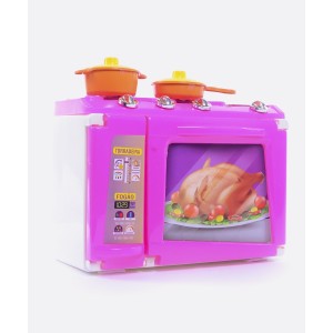 FOGAO E TORRADEIRA INFINITY ROSA COM BRANCO LUA CRISTAL