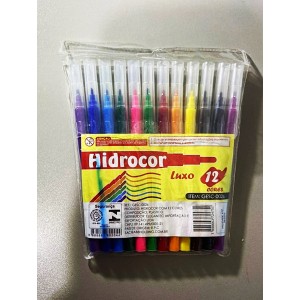 HIDROCOR 12 CORES ABBMIX COM TAMPA TRANSLUCIDA