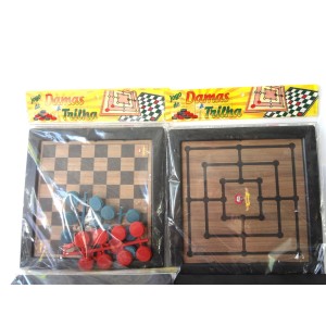 JOGO DE DAMAS E TRILHA AMAR E