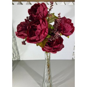 BUQUE DE PEONIA H8 X 7 50CM