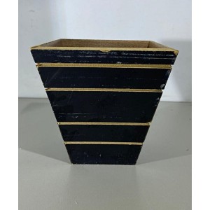 CACHEPO DE MADEIRA QUADRADO CONICO 13 CM