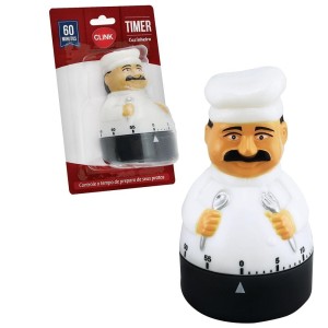 TIMER COZINHEIRO EM PLASTICO CLINK