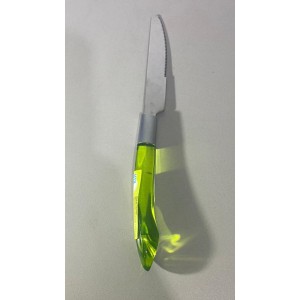 FACA CABO PLASTICO TRANSPARENTE VERDE