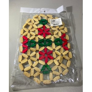 PORTA PANELAS DE MADEIRA L&T 23,5X15,5CM