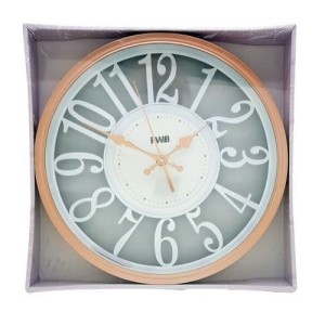 RELOGIO DE PAREDE FWB PLASTICO 30,5X4CM