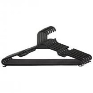 CABIDE DE PLASTICO PRETO COM 6 AFJ