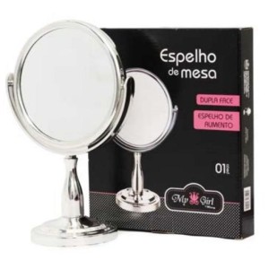 ESPELHO DE MESA 17CM DUPLA FACE MY GIRL