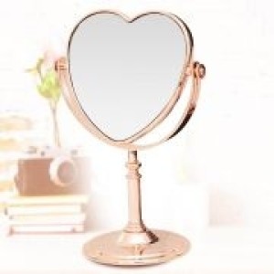 ESPELHO DE MESA 18CM DUPLA FACE CORACAO MY GIRL