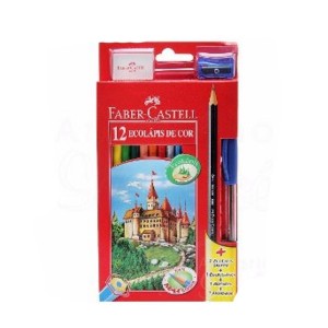 LAPIS DE COR 12 CORES FABER-CASTELL